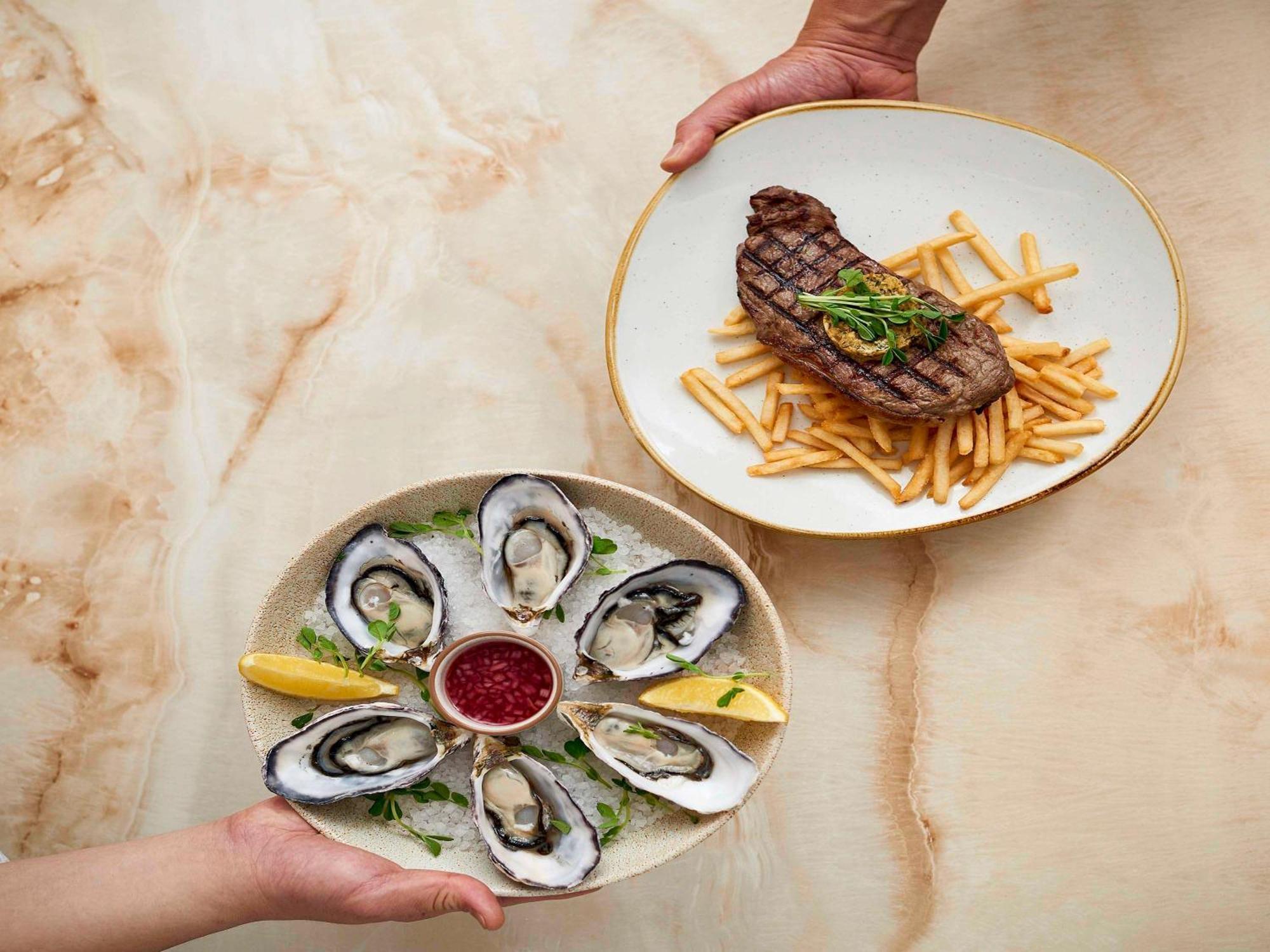The Sebel Quay West Suites Sidney Dış mekan fotoğraf Oysters and steak